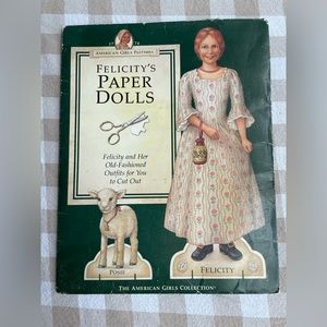 American Girl Felicity paper dolls vintage 90s toys Pleasant Company